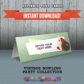 Vintage Bowling Party Printable Collection & Invitation 