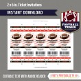 Cleveland Browns Ticket Invitation - Editable PDF file