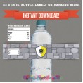 Knights / Medieval Party Printable Birthday Bottle Labels 