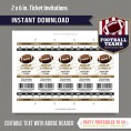 New Orleans Saints Ticket Invitation - Editable PDF file
