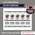 New York Jets Ticket Invitation - Editable PDF file