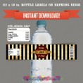 Pirate Party Printable Birthday Bottle Labels 