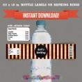 Pirate Party Printable Birthday Bottle Labels 