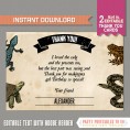 Reptile Party Invitations & Decorations (with Crocodile items) 