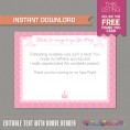 Spa Party Invitation with FREE Thank you Card