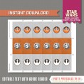 Star Wars Party Mini Hershey Wrappers (Rebel Alliance) 