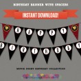Movie Party Printables, Invitations & Decorations