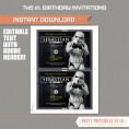 Star Wars Rogue One Party Printable Invitation (Stormtrooper) 